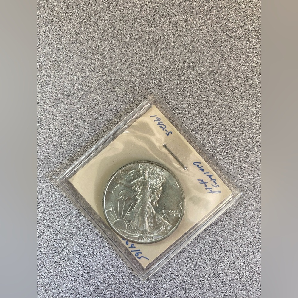 1942-S Walking Liberty Half Dollar Coin - Picture 16 of 16